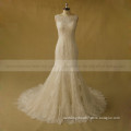 Fabulous Mermiad Beaded Lace Tulle Wedding Dress With Chapel Train